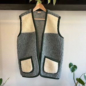 Eluna Shearling Colorblock Vest